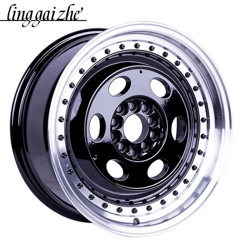 black TE37 deep lip 17-18inch PCD113.1/114.3 18*8J for Suzuki jimny &LADA NIVA 4*4 off-road alloy wheel hub manufacturer rims