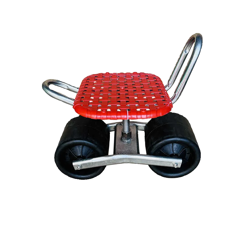 Mobile Garden Stool With 360° Rotation & Height Adjustment, Portable Picking Working Stool For Greenhouse