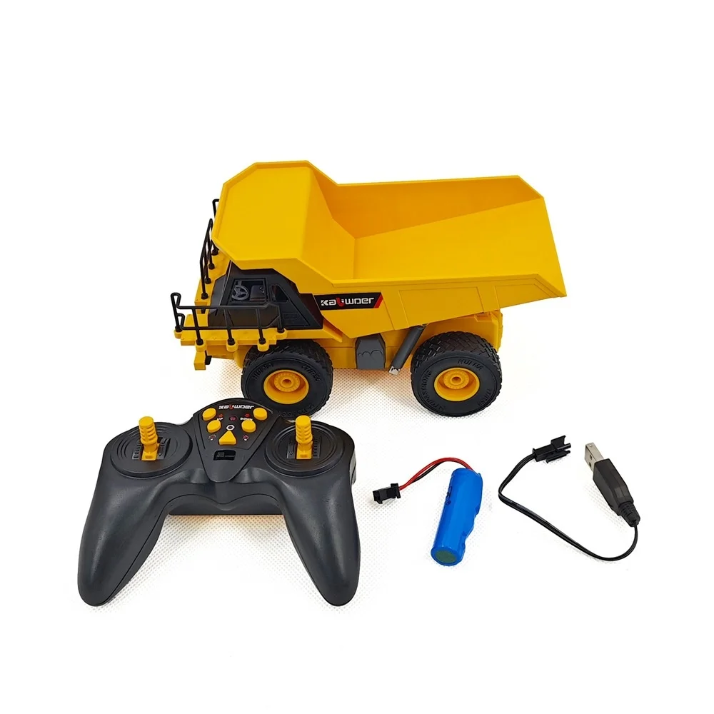 9チャンネルリモコンダンプトラックおもちゃエンジニアリング車両モデルギフトRCカーシミュレーション積載・荷降ろし機能付きRCカー男の子向け