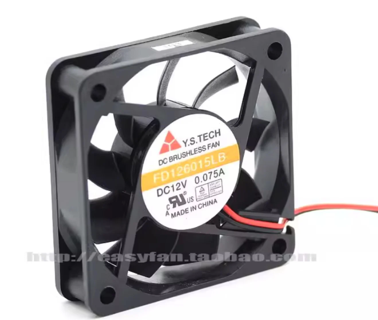 Original FD126015LB 6015 6CM 12V 0.075A 2 wire single ball silent cooling fan