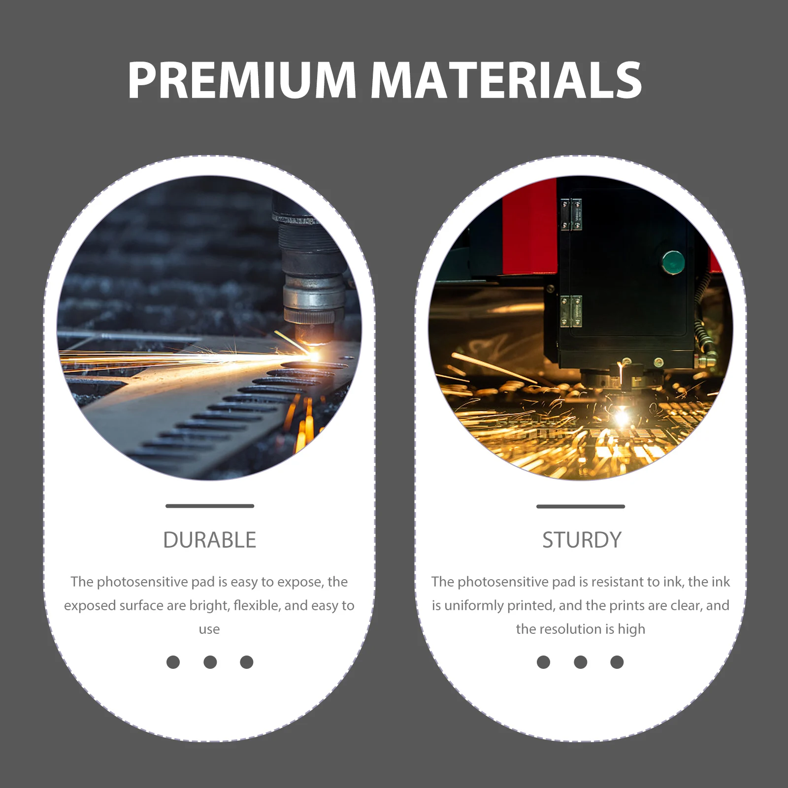 

Creative Engraving Pad 1PC High Grade Rubber Photosensitive Stamp Mat Ink Absorption Clear Imprint for Stamping