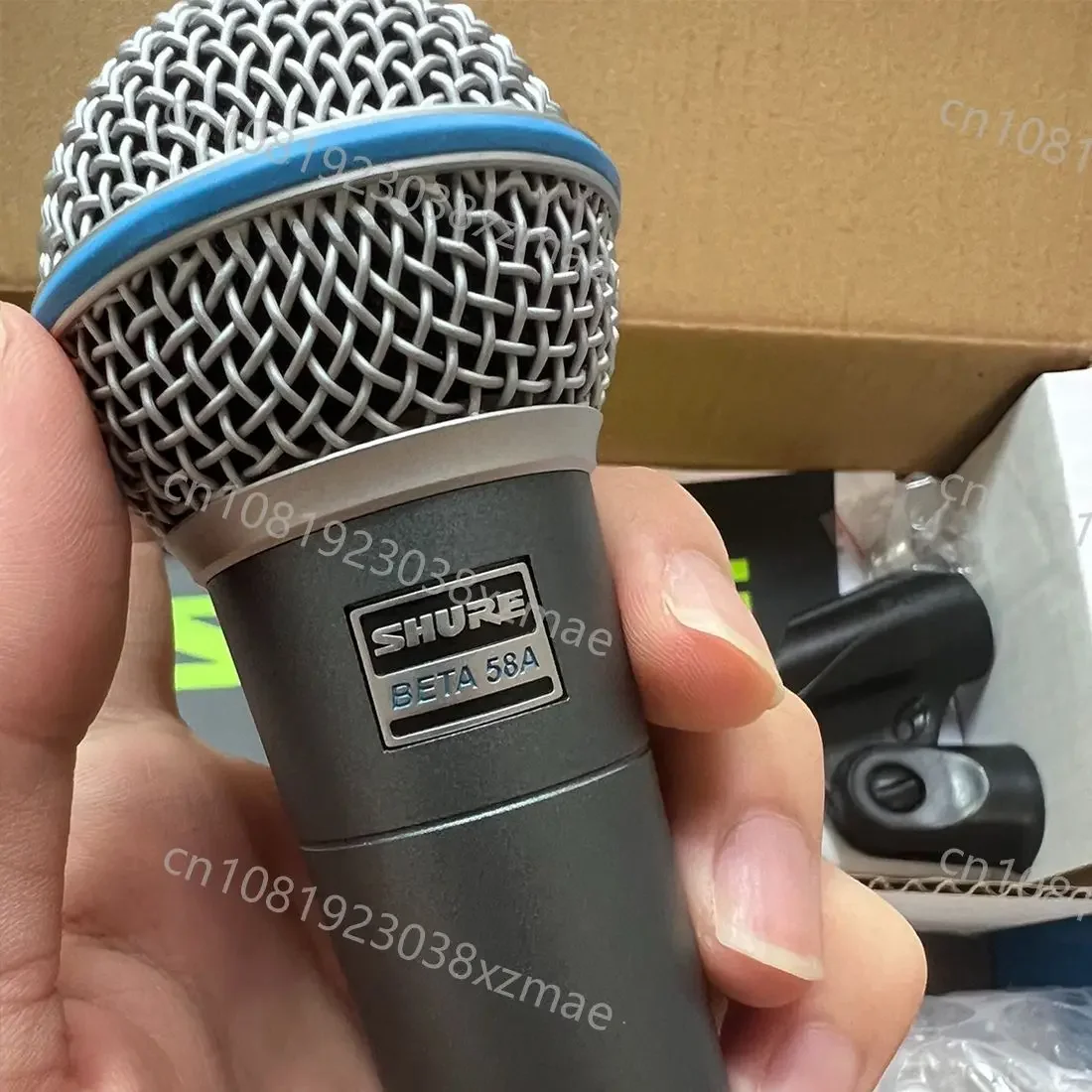 3PCS SHURE BETA 58A Microphone Wired Dynamic Home Amp Studio Recording Handheld Mic for Karaoke Bar Stage Live Performance