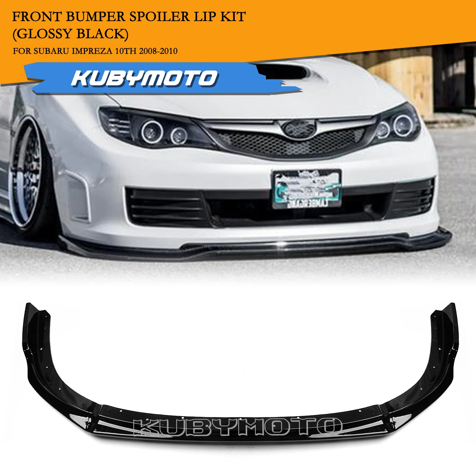 

Car Front Spoiler Lip Lower Splitter Separator For Subaru Impreza 10th Gen 2008-2010