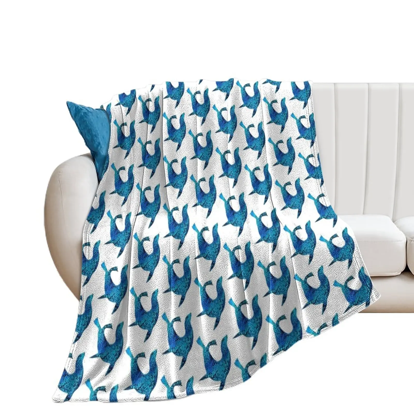 

Sea Lion: shades of blue Throw Blanket for babies Hairys Blankets