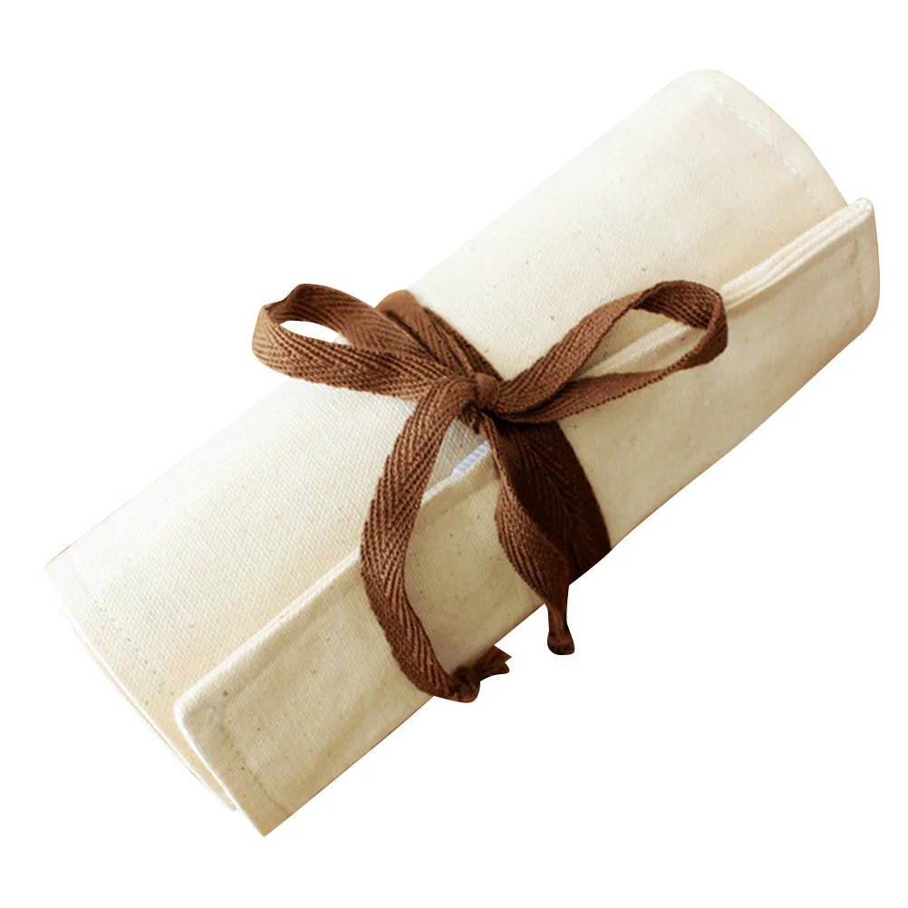 

72-Slot Pure Cotton Pen Pouch Simple Design Waterproof Pencil Bag for Students Portable Stationery Holder Storage