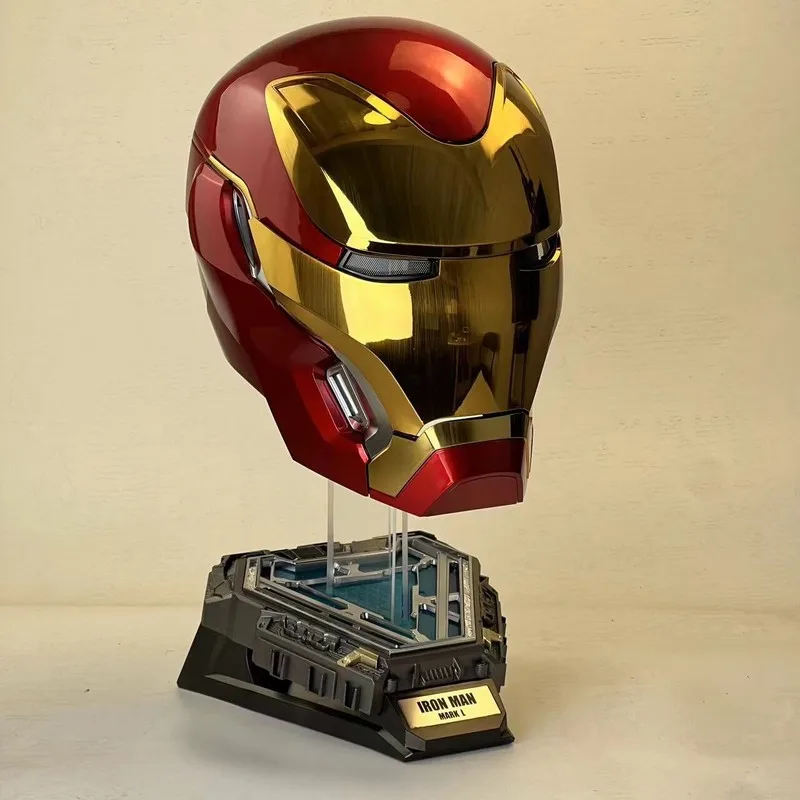 

In Stock Iron Man Mk50 Mk17 Mk5 Helmet Floating Led Display Base Floating Light Base Figure Collection Gift Desktop Rack In Usb