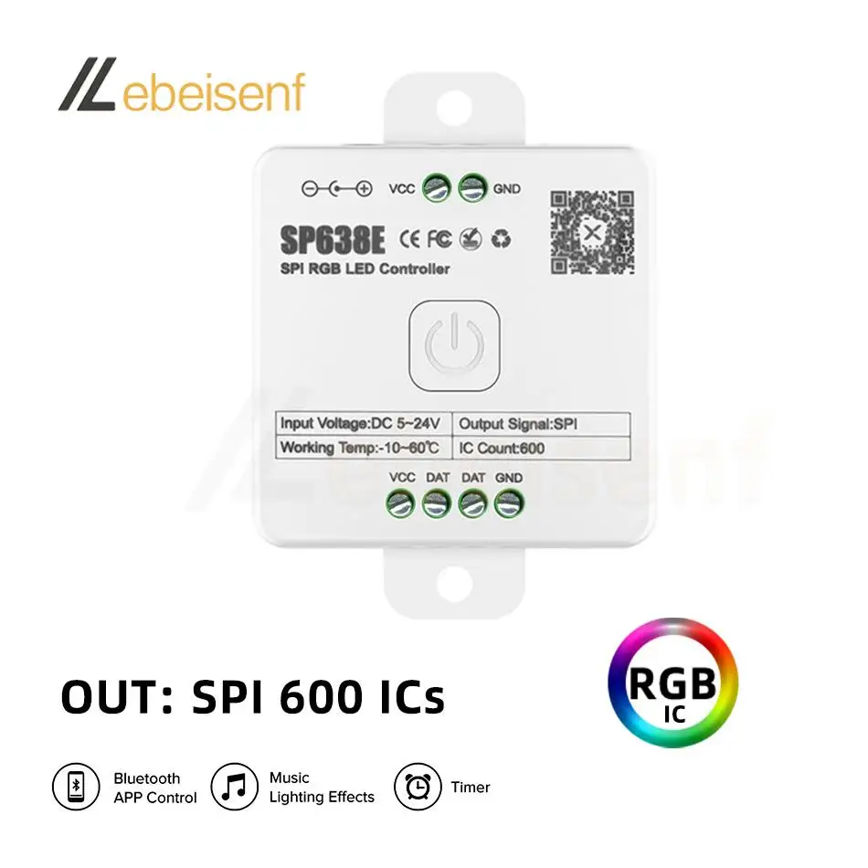 5V-24V SP630E BT LEDコントローラ 5CH SMD5050 Amazon.co.jp: BTF