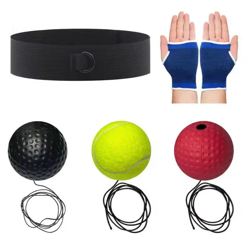Elastic Headband And Black Light Ball Headband Style Boxing Speed Ball For Adult Children's Sports Rebound Reaction Balls