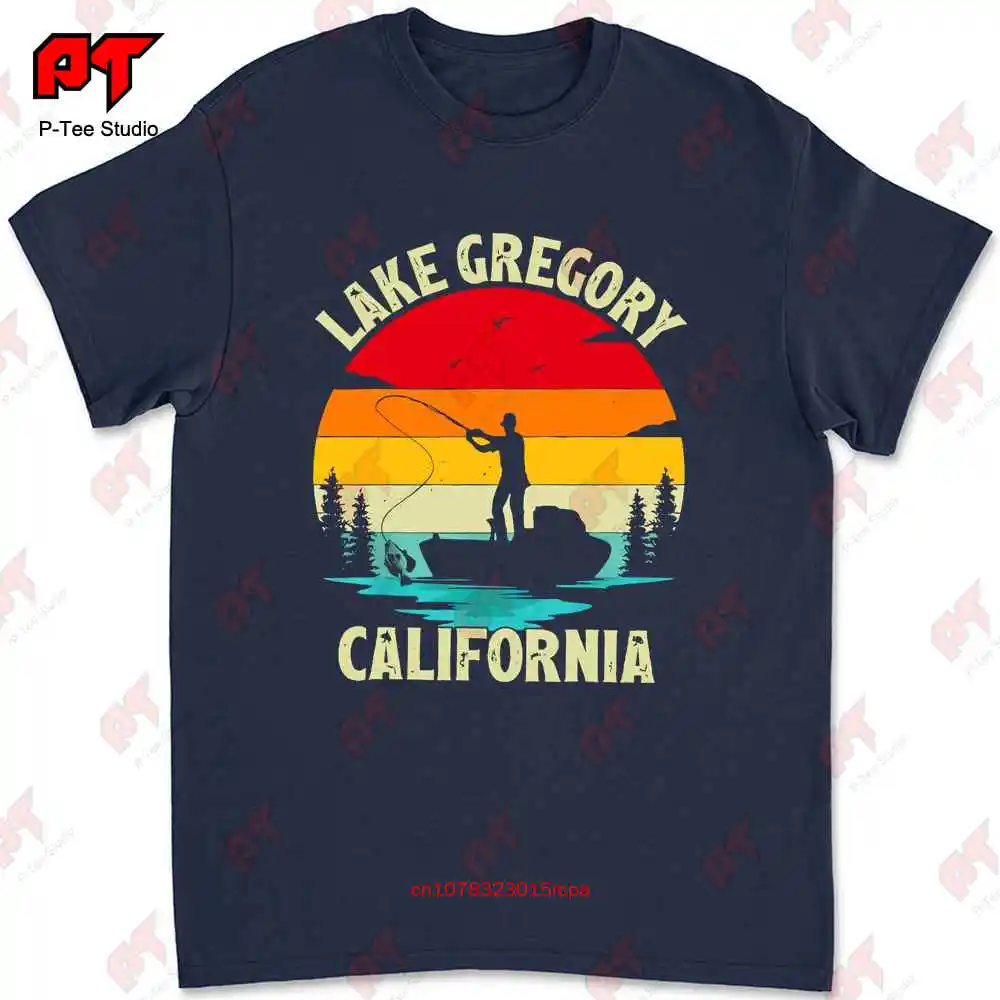 Lake Gregory California Summer Vacation Fishing T-shirt J9JD