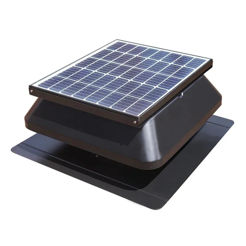 ГОРЯЧАЯ ПРОДАЖА Вентилятор постоянного тока серого цвета Экологичный вентилятор с солнечной энергией теплоотводящий вентилятор для купольной палатки дешево и тонкий