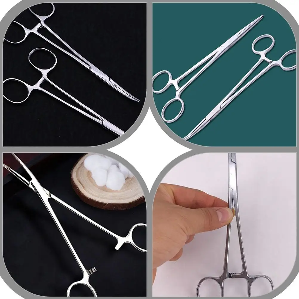 2Pcs Pet Zupfen Zange Edelstahl Epilieren Zange Schröpfen Zange Hund Pflege Werkzeug Blutstillende Zange Präzision Tipps