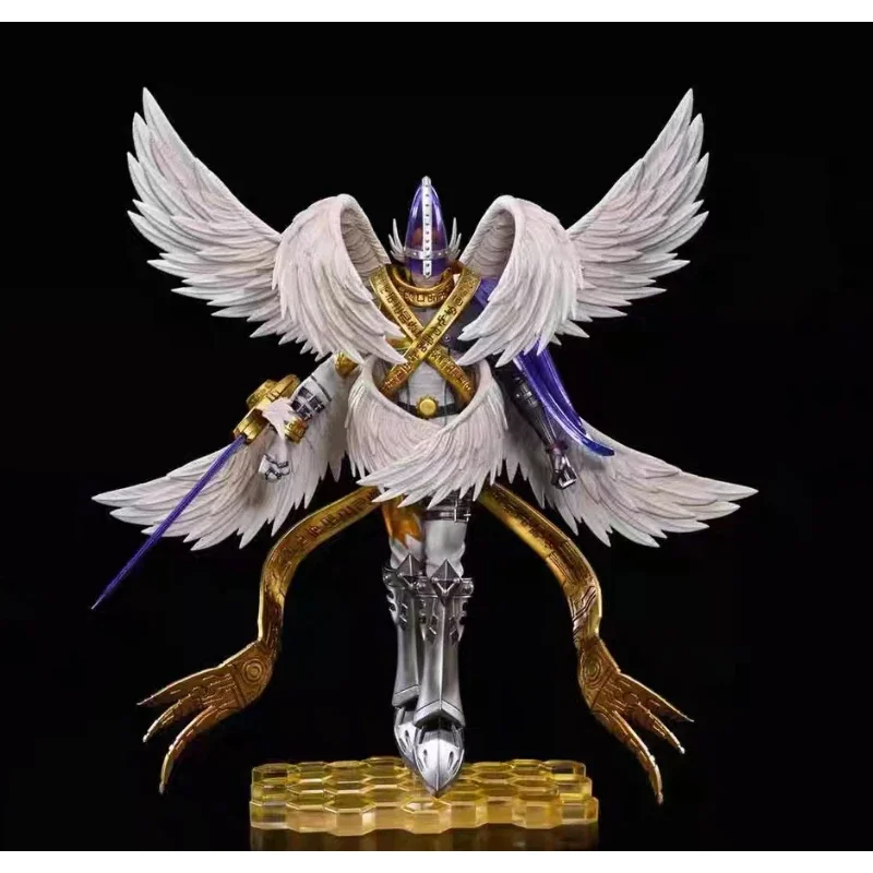 In Stock Tyrannosaurus Rex Studio Model Digimon Angelmon Celestial Beast Resin Figure Statue Animation Character Gift Figure