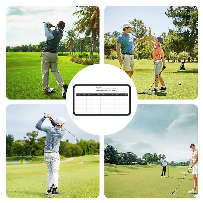 Golf Whiteboard Double Sided Whiteboard Dry Erase Score Card Reusable Data Record Board Whiteboard Dry Erase Score Card