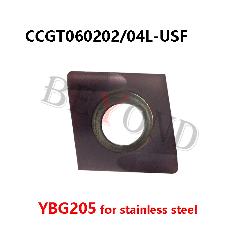 

CCGT060202L-USF YBG205 CCGT060204L-USF YBG205 100% Original CNC Carbide Inserts CCGT060202 CCGT060204 Processing Stainless CCGT