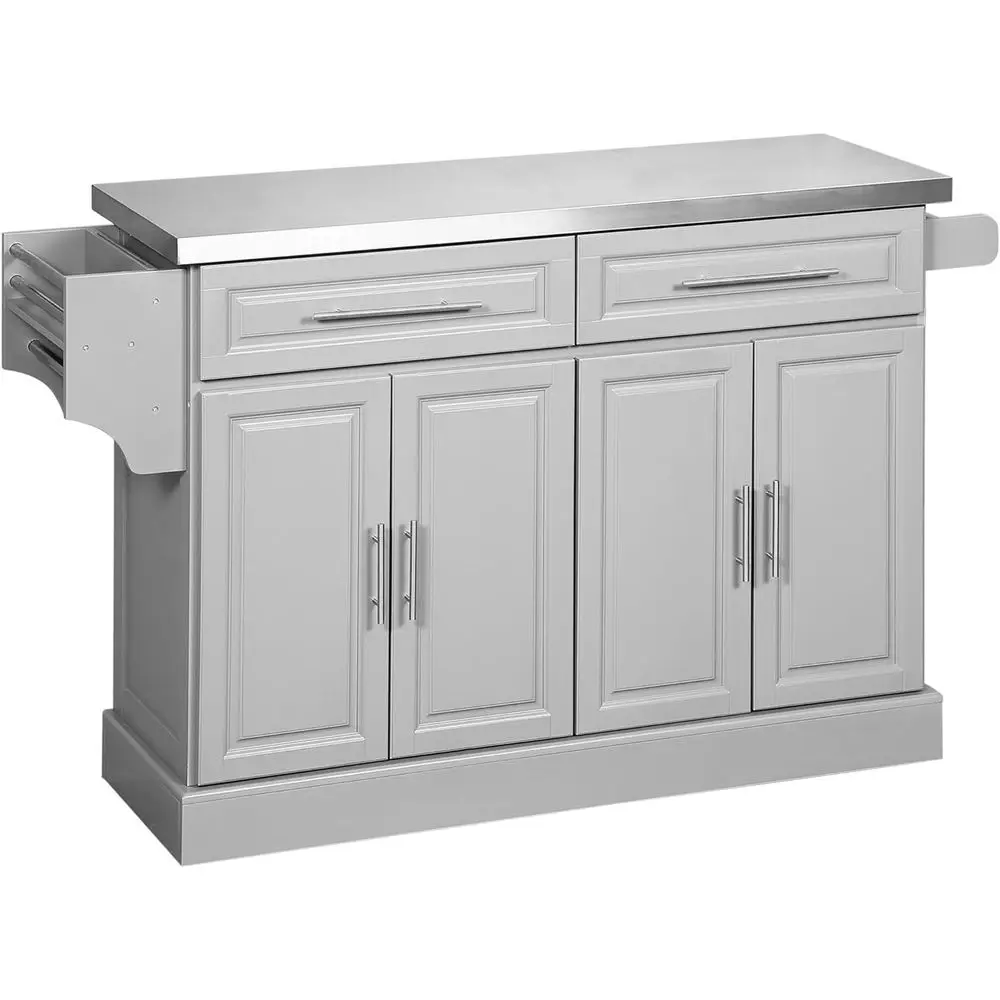 Gray Kitchen Cart W…