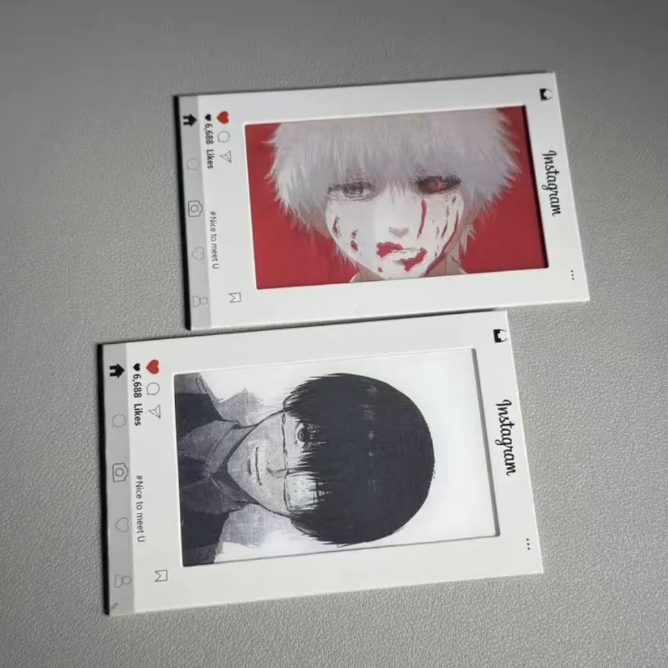 طوكيو الغول مروحة صنع كانيكي كين كاكوجاكو شكل بطاقة عدسية ديناميكية أنيمي ميرش تحصيل هدية صغيرة عيد الميلاد عيد الميلاد