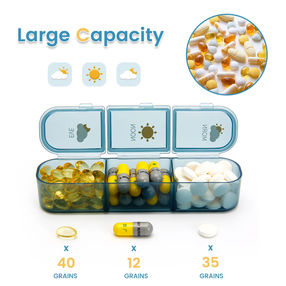 28/21 Grids Pills Box Weekly 7 Day Holder Medicine Storage Organizer Container Pill Case Medicine Vitamin Container Storage Box