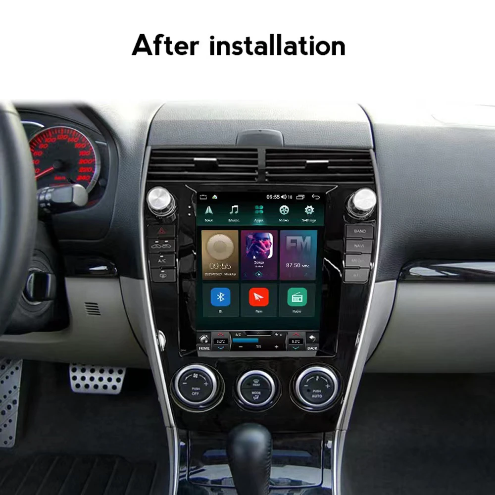HAOCHEN 9.7 inch 2din Car Radio Dashboard For Mazda-6-2004-2015 Stereo Panel, For Teyes Car Panel With Dual Din CD DVD Frame