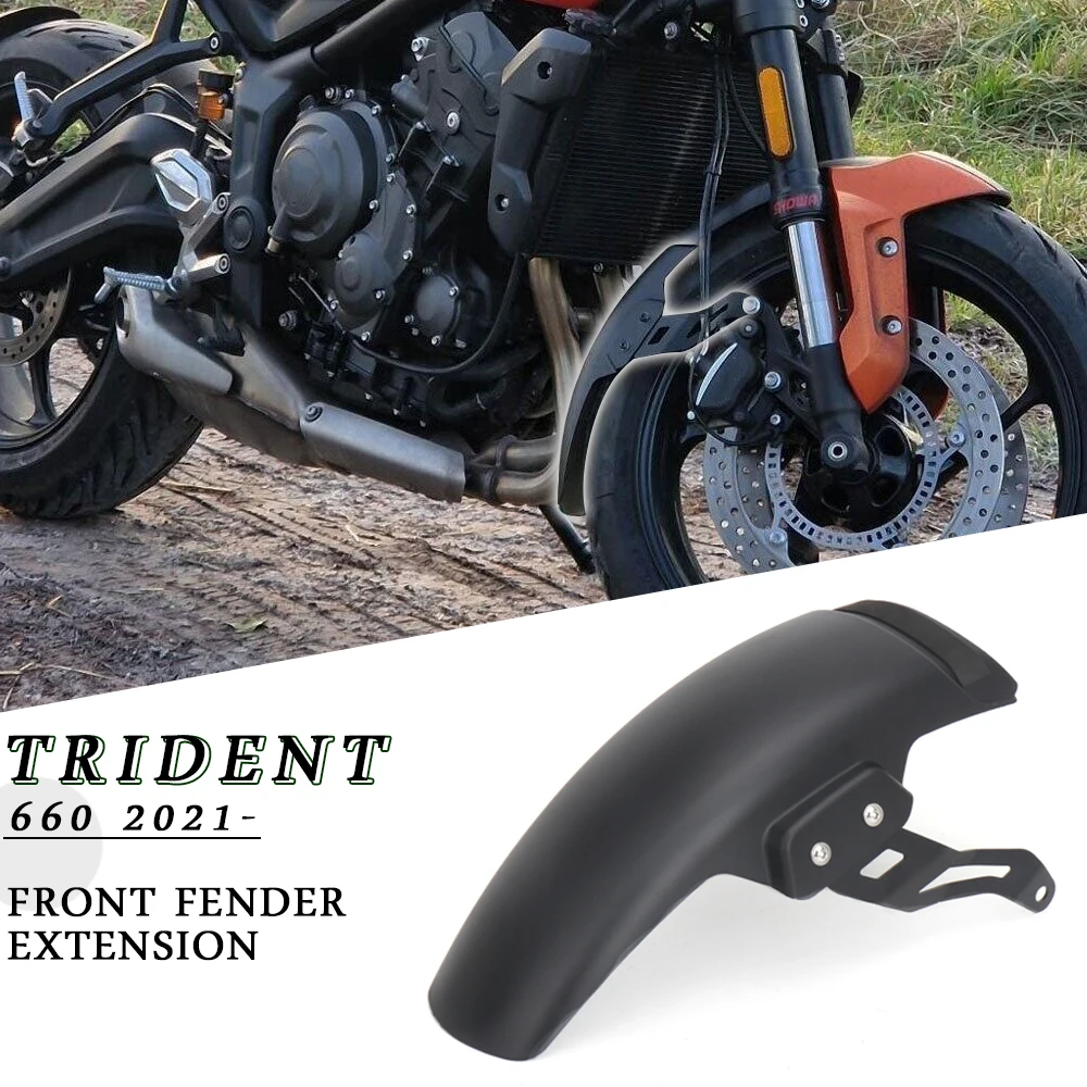 

For Trident660 Trident 660 trident New Motorcycle Accessories Front Mudguard Fender Extender Extension Kit TRIDENT 660 2021-2024