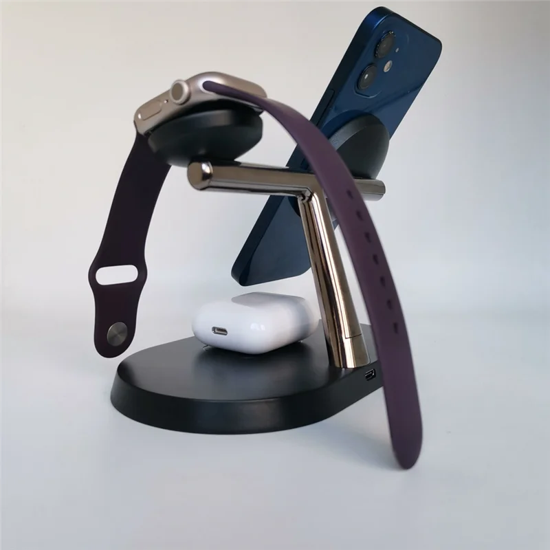 TA-5W Three-In-One Magnetic Wireless Charger Fast Charging Station, Suitable For  Products And Other Devices