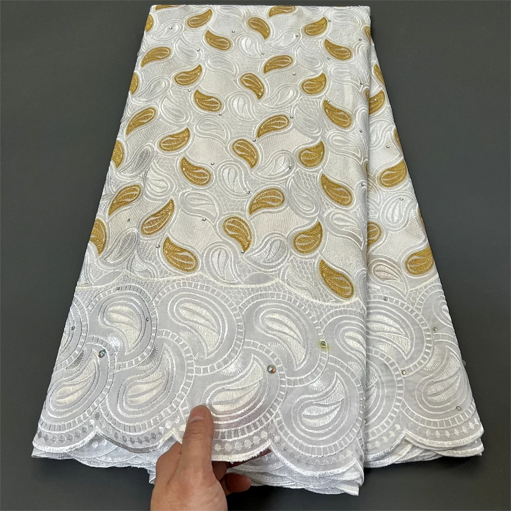 

Nigerian Tulle Lace Fabric for Sewing, Wedding Dress, Chiffon Party Guipure, High Quality, Cotton, 5Yard, Hz1279, 2024