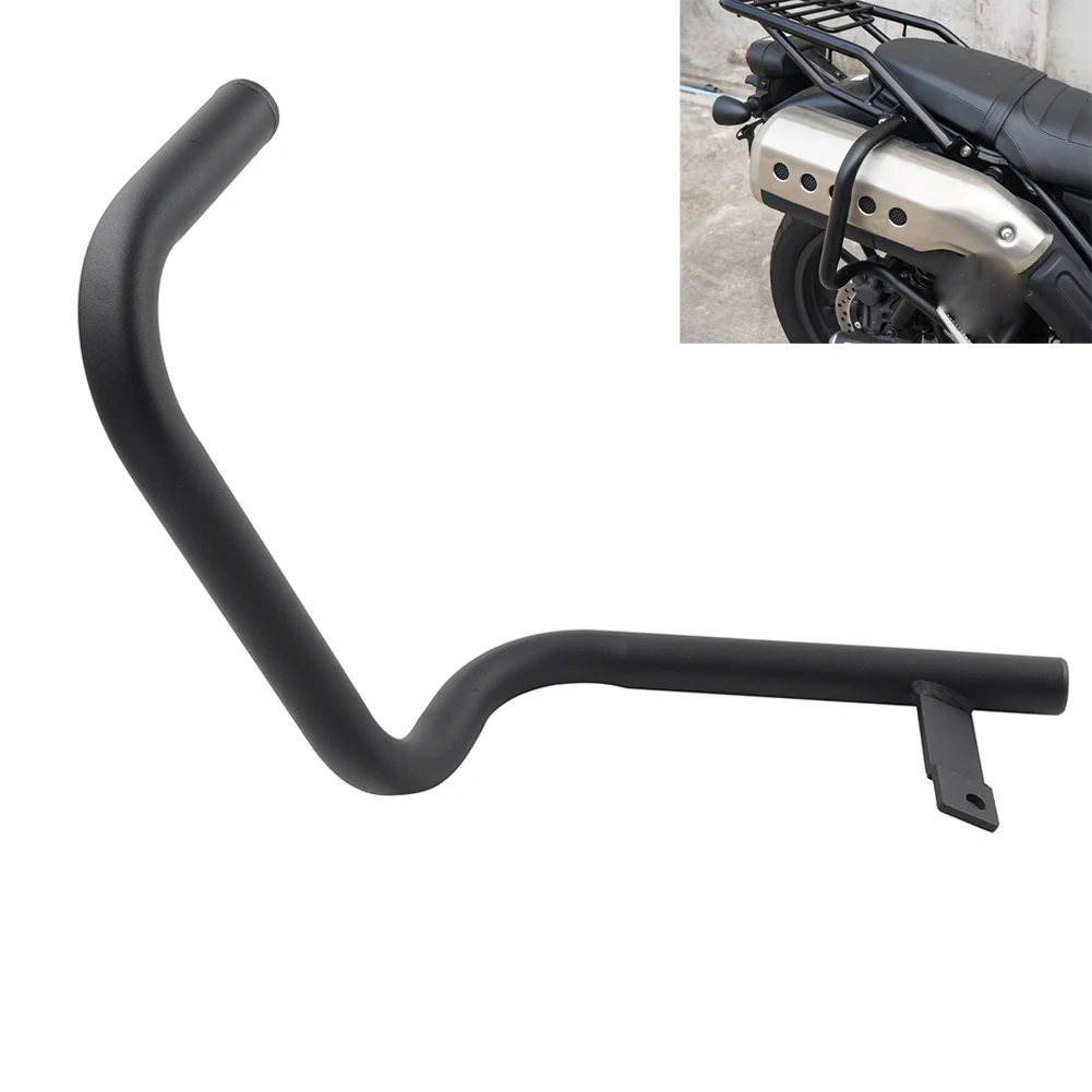 

Motorbike Exhaust Pipe Protection Bar Protector Guard Steel Black For Honda CL250 CL300 CL500 2023-2024