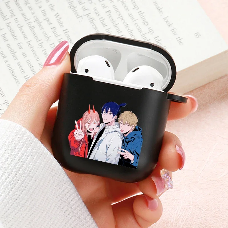 Anime Chainsaw Man Airpods Case for Apple Airpods Pro 2 1 2 3 Protective Denji Makima Aki Pochita Airpods Pro Case