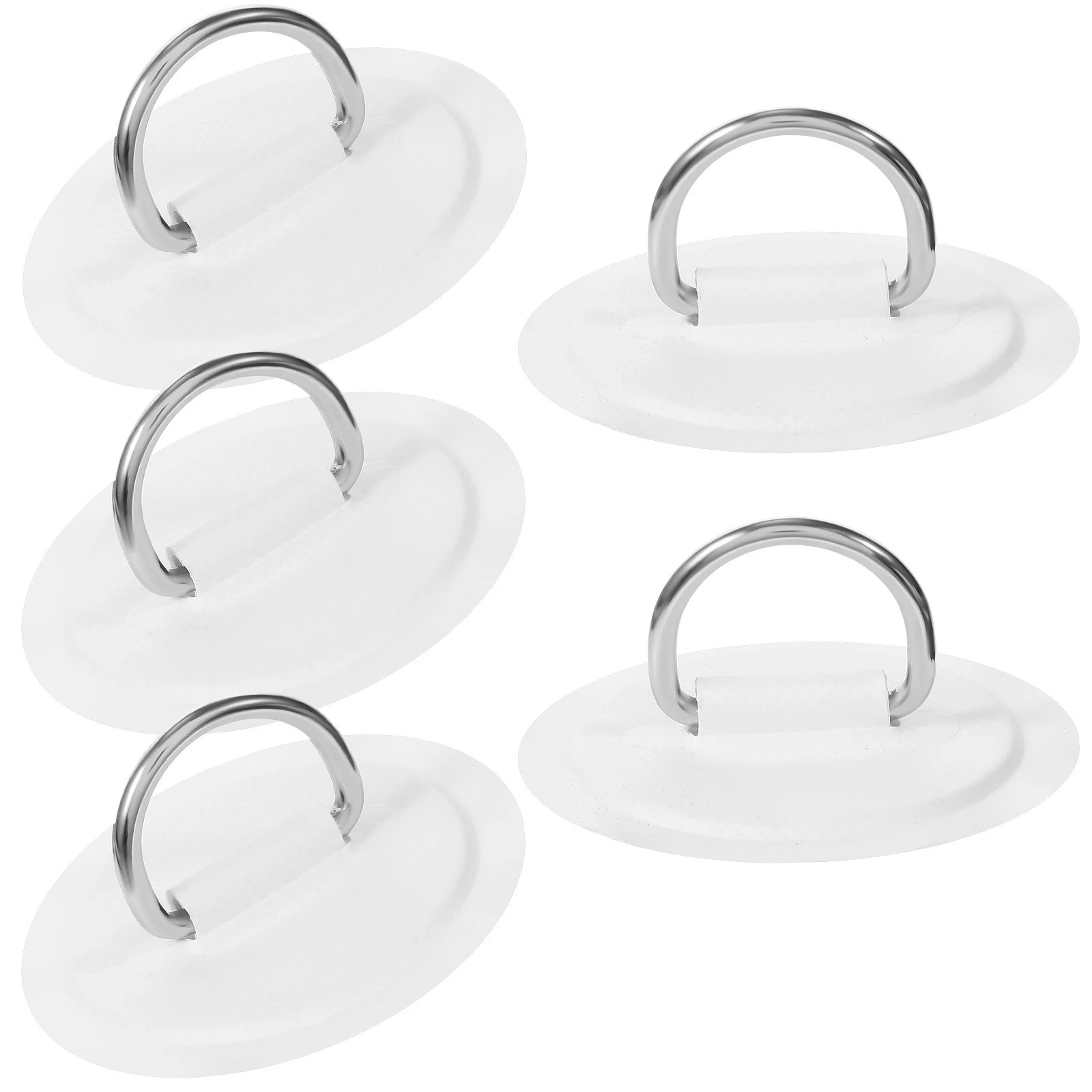 

5 Pcs Ring Patch White PVC for Pvc D Ring Pad Boat Kayak Canoe Inflatable Paddle Board D-ring Accessories Wear-resistant