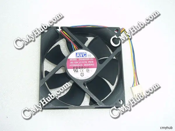 For AVC DS08025R12U DC12V 0.7A P016 8025 8CM 80MM 80X80X25MM 4pin Cooling Fan DS08025R12U