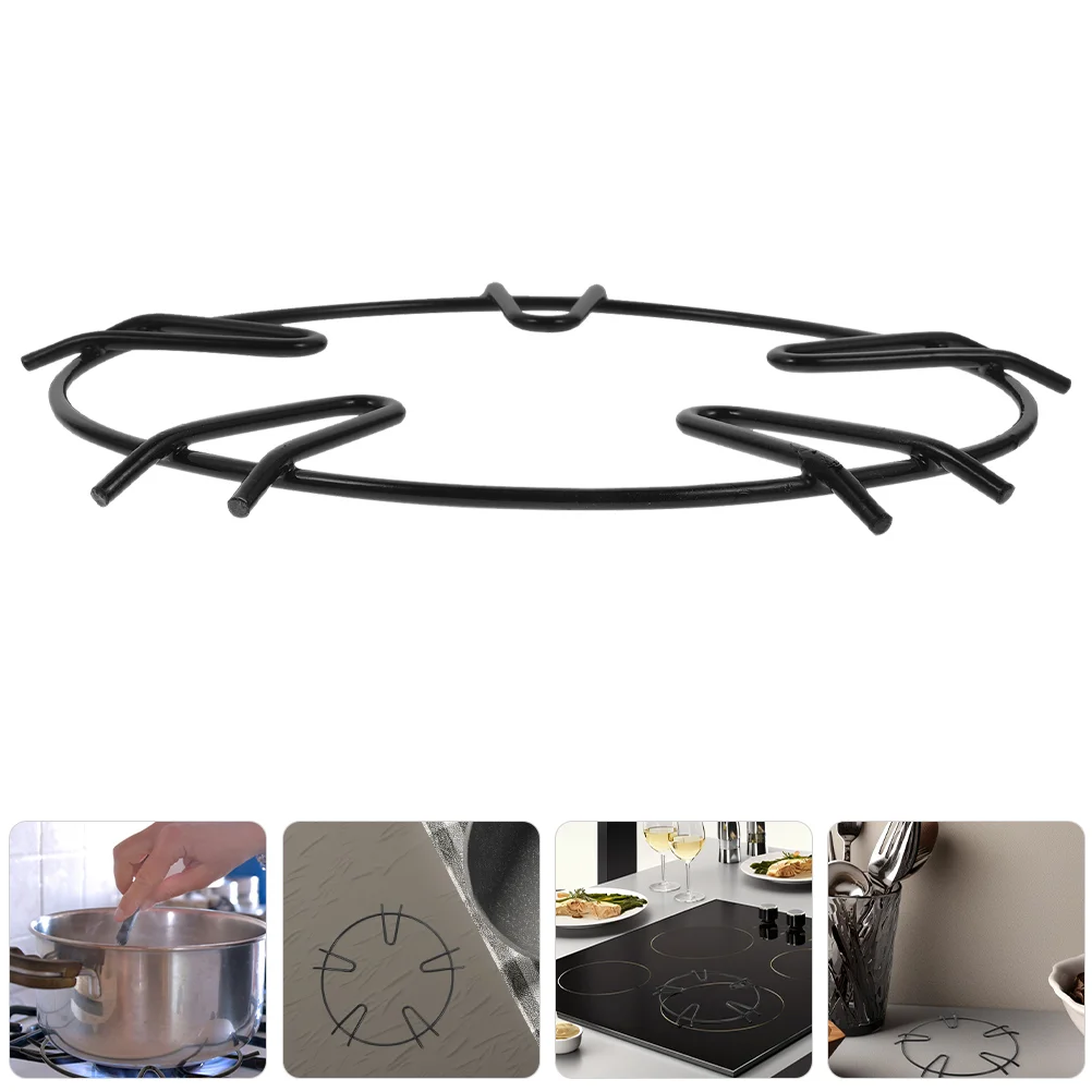 

Gas Stove Bracket Kettle Stovetop Extender Grates for Burners Stand Replacement Iron Wok Cooktop Kitchen Single