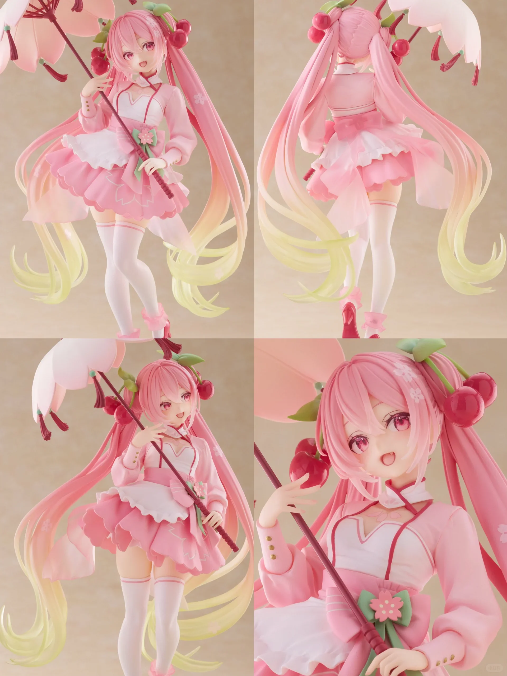 Nuevo Original Taito Amp Hatsune Miku Sakura Hatsune Miku vestido de color cereza figura de Anime modelo Kt estatua adorno decorativo