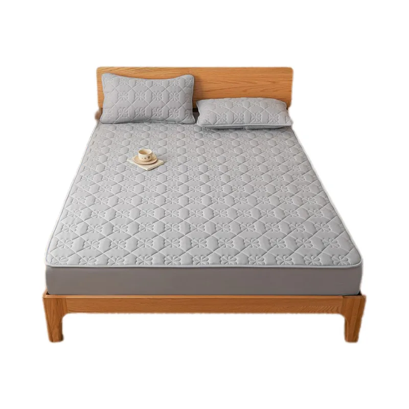 واقي مرتبة مبطن مقاوم للماء مكون من 3 طبقات من مادة TPU المدعومة بالبوليستر المصقول، غطاء مرن فائق النعومة ودافئ لجميع الجوانب