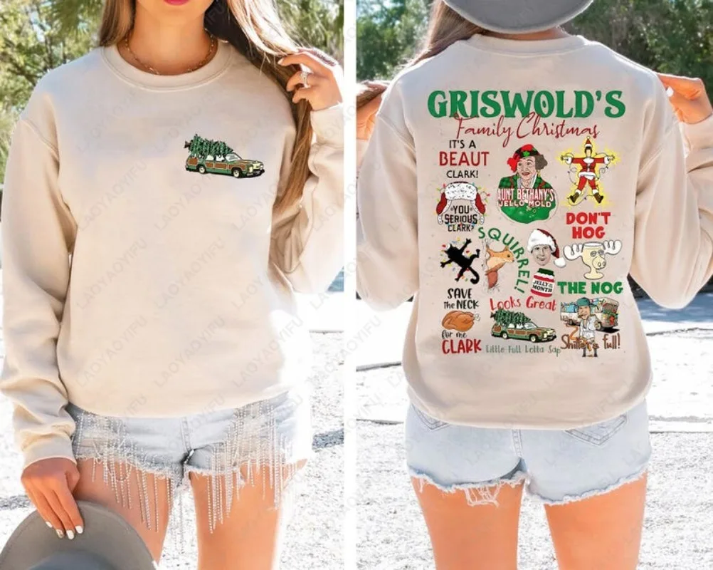 Griswold Weihnachten Familie Swea Hoodie Weihnachten Urlaub Hoody Lustige Lampoon Urlaub Thermo Hoodie Langarm Frauen Pullover