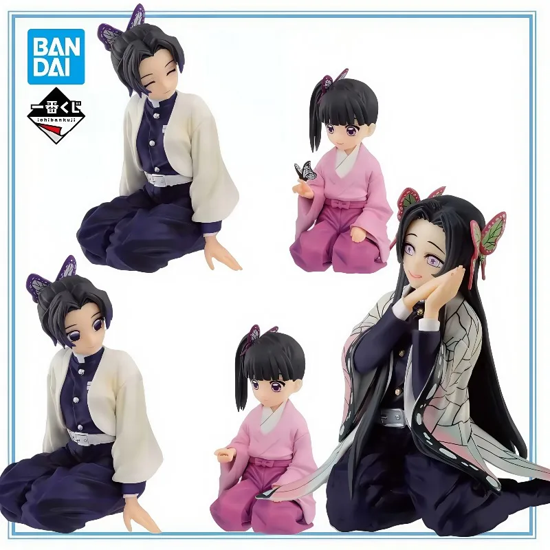 BANDAI in Stock Genuine Demon Slayer Kochou Shinobu Tsuyuri Kanao Kochou Kanae Garage Kit Action Figure Model Decoration Toys