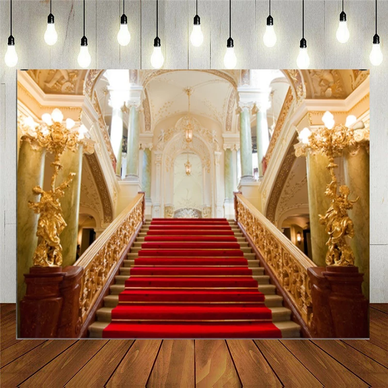 Винтажный роскошный фон для фотосъемки с изображением королевского дворца