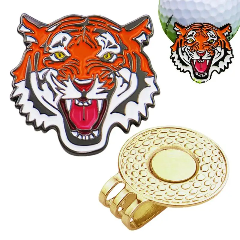 

Golf Ball Marker Hat Clip Golf Marker With Tiger Design Magnetic Golf Ball Marker Holder Golf Ball Holder Clip Magnetic For Men