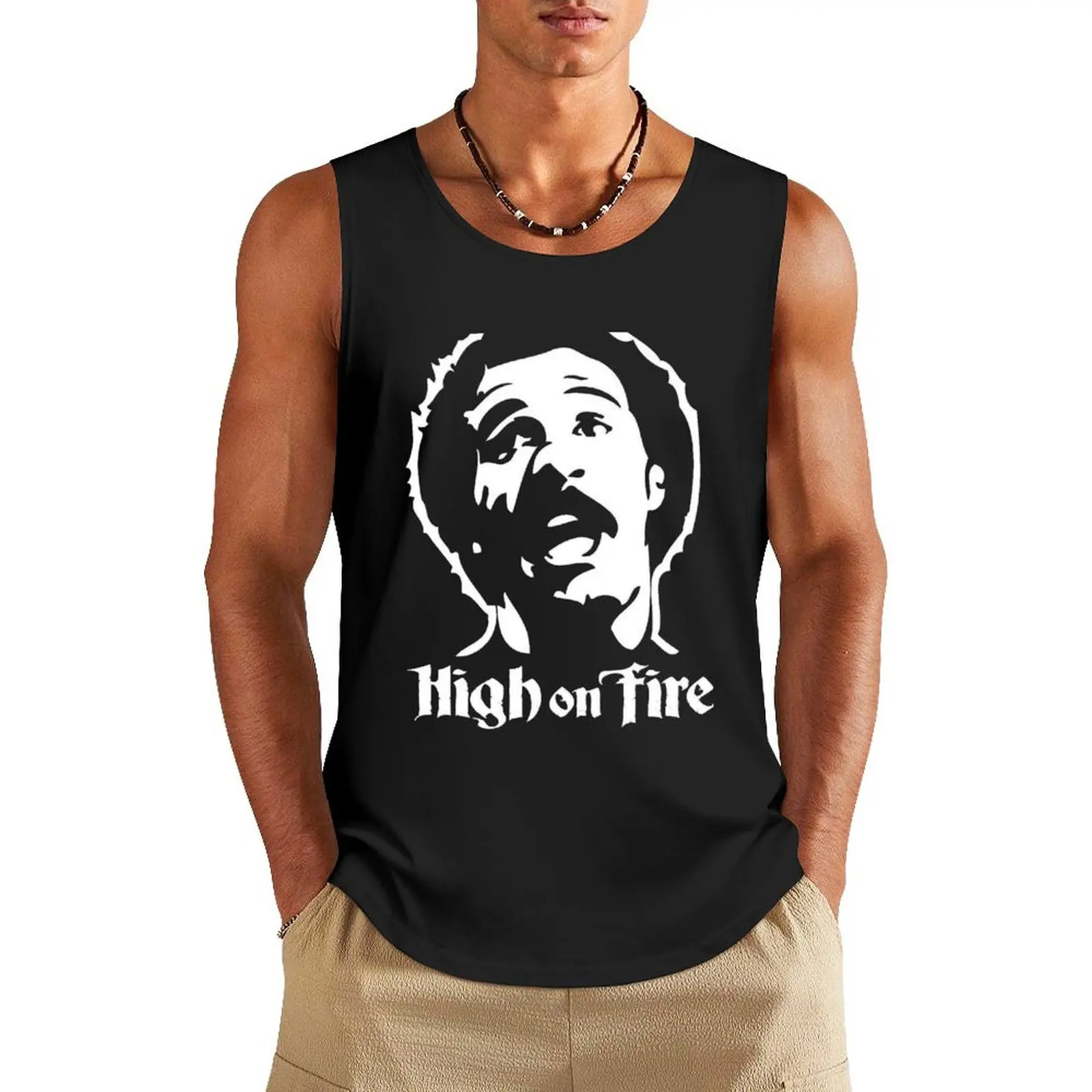 

High on Fire Heavy metal music 1999 Tank Top gym clothes men sleeveless man shirts men clothings