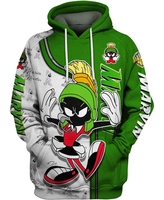 Autumn and Winter Men's Hoodies 3D Printed Disney Martian Marvin Pattern Sports and Leisure Street Fashion Hoodies Men's Jackets