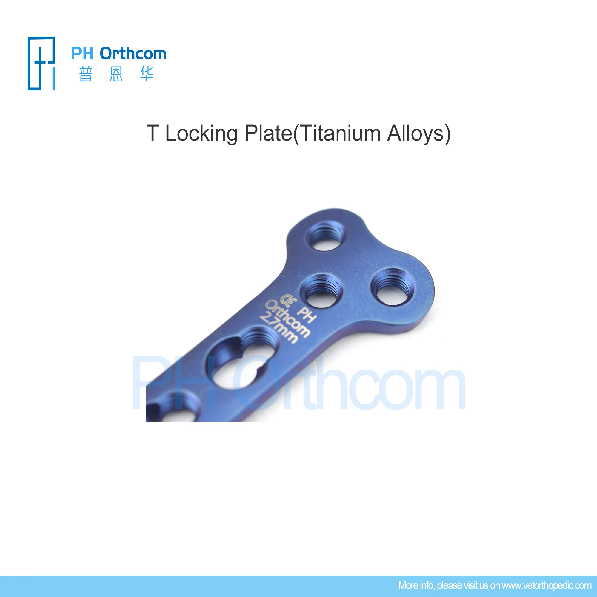 Titanium Alloy T Locking Plates Orthopedic Veterinaria Mascotas Surgical Instruments Medical Supplies and Equipments