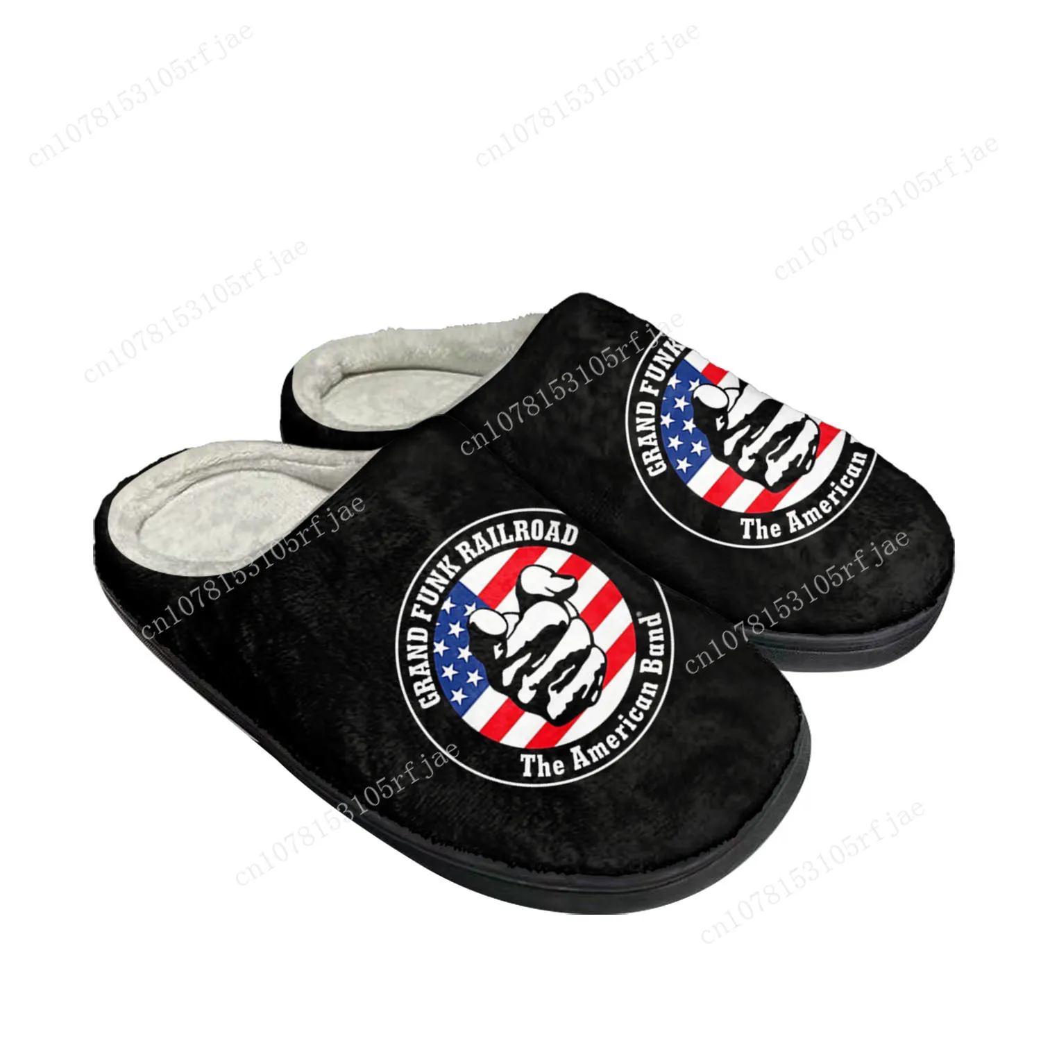 Grand Funk Railroad Home Katoenen Slippers Heren Dames Tiener Mode Pluche Slaapkamer Casual Houd Warme Schoenen Op Maat Gemaakte Slipper