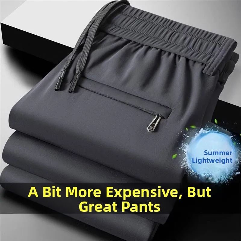 

Wear-Resistant Casual Work Trousers for Men Summer Loose Straight Leg Pants for Construction Site Workers And Office Wear