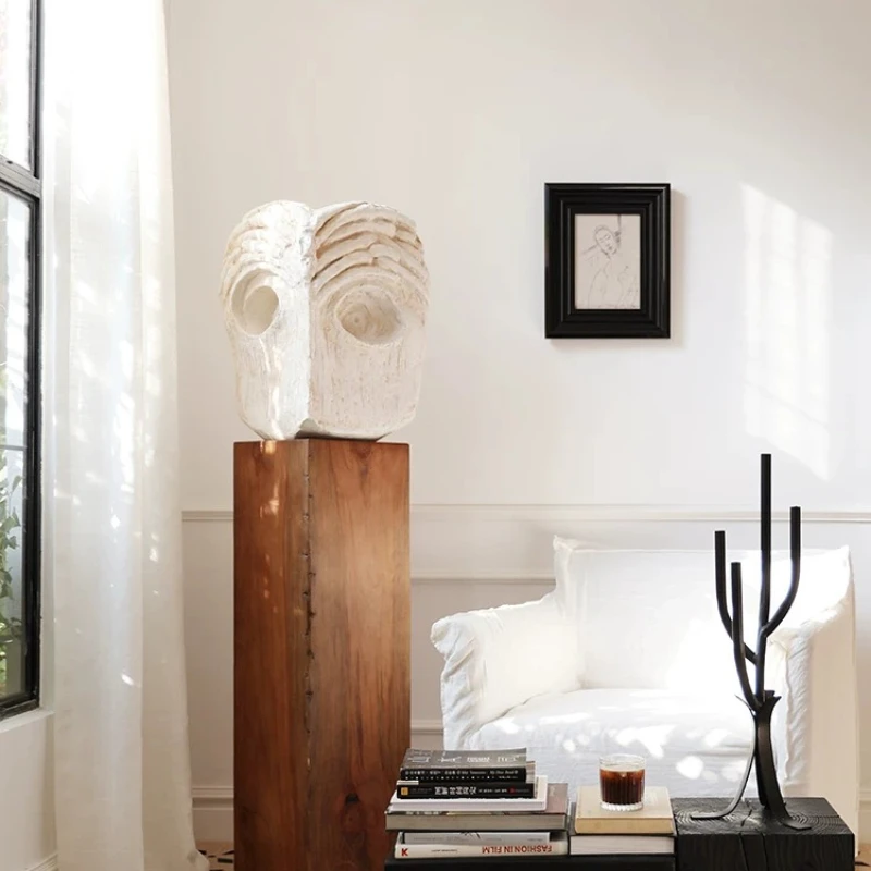Wabi Stillwind Sculpture Living Room Medieval Owl-shaped Ornament Hotel Homestay Floor Art Decoration