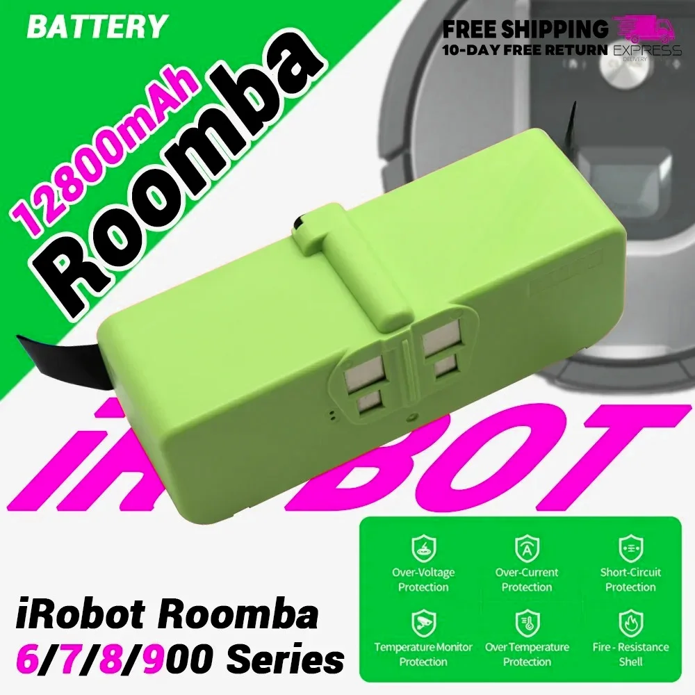 

5200mAh 14.8V Li-ion Battery for iRobot Roomba 900/800/700/600/980/960 Series Cleaner for Models 695/631/680/860/805/850
