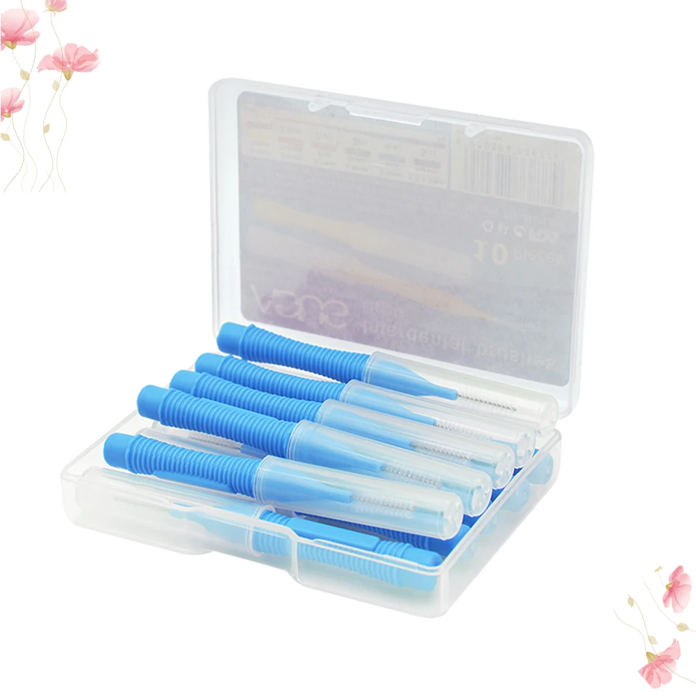 

10pcs Interdental Brushes Soft Material al Care Floss Toothpick Remover Food Debris Portable Decay Prevention