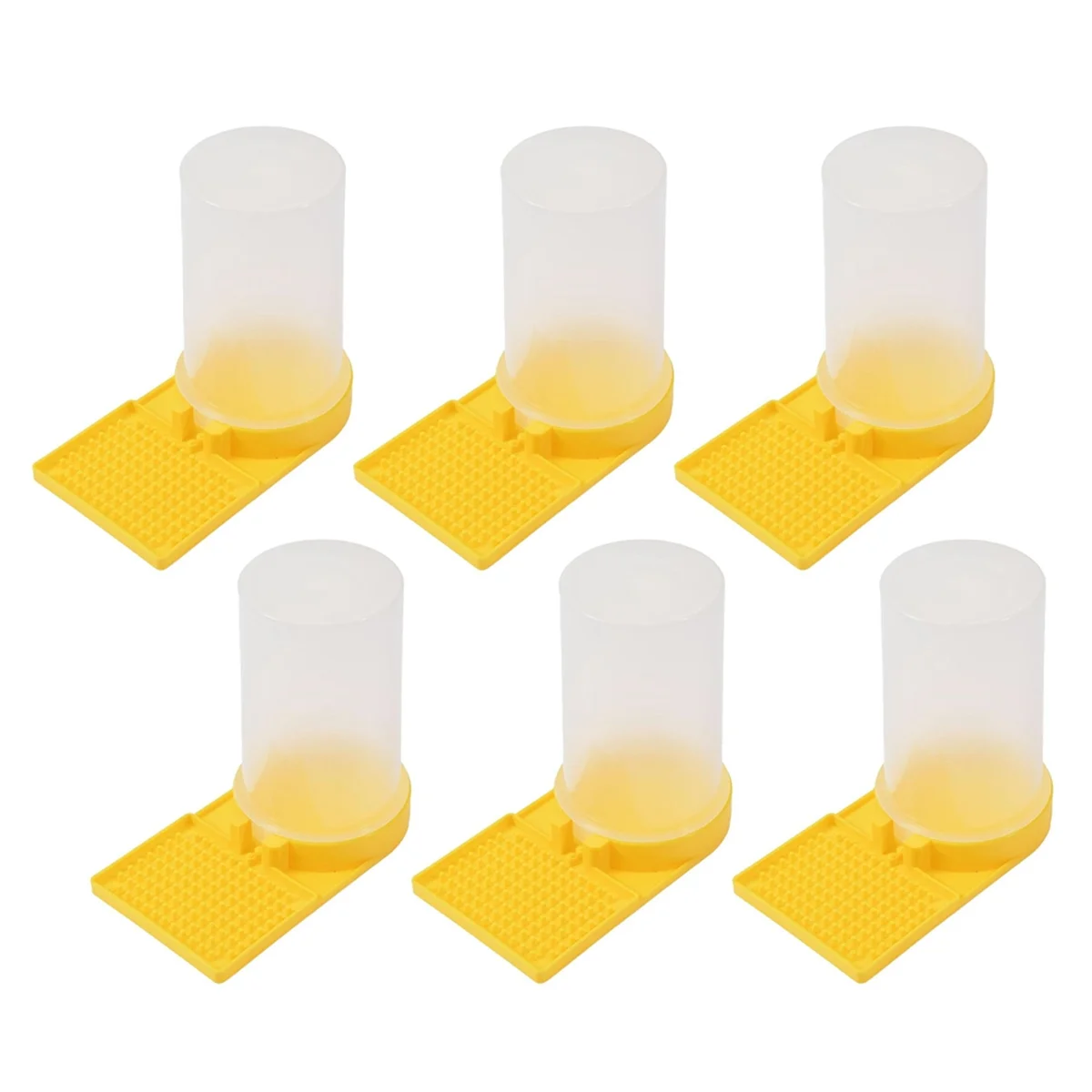 6PCS Bee Watering Station Bee Cups Water for Bees Garden Bee Drinking Beekeeping Equipment Honey Beehive Entrance Feeder