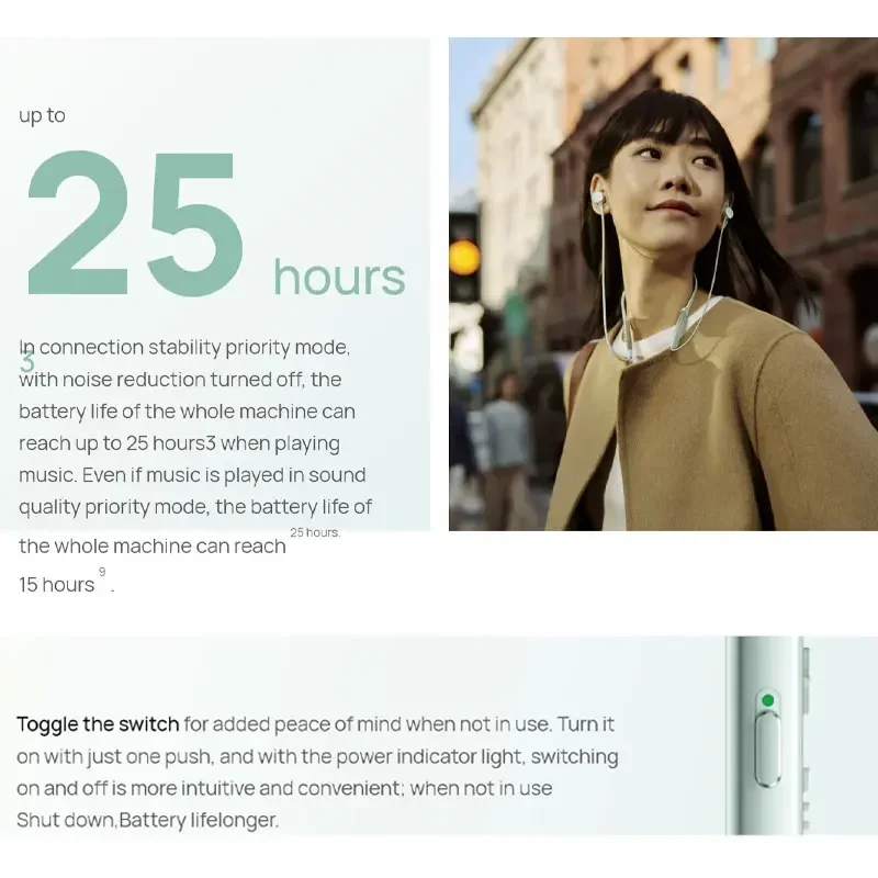 سماعات هواوي FreeLace Pro 2 اللاسلكية بلوتوث الأصلية مع عمر بطارية طويل وتقليل الضوضاء سماعة أذن هواوي بلوتوث #4