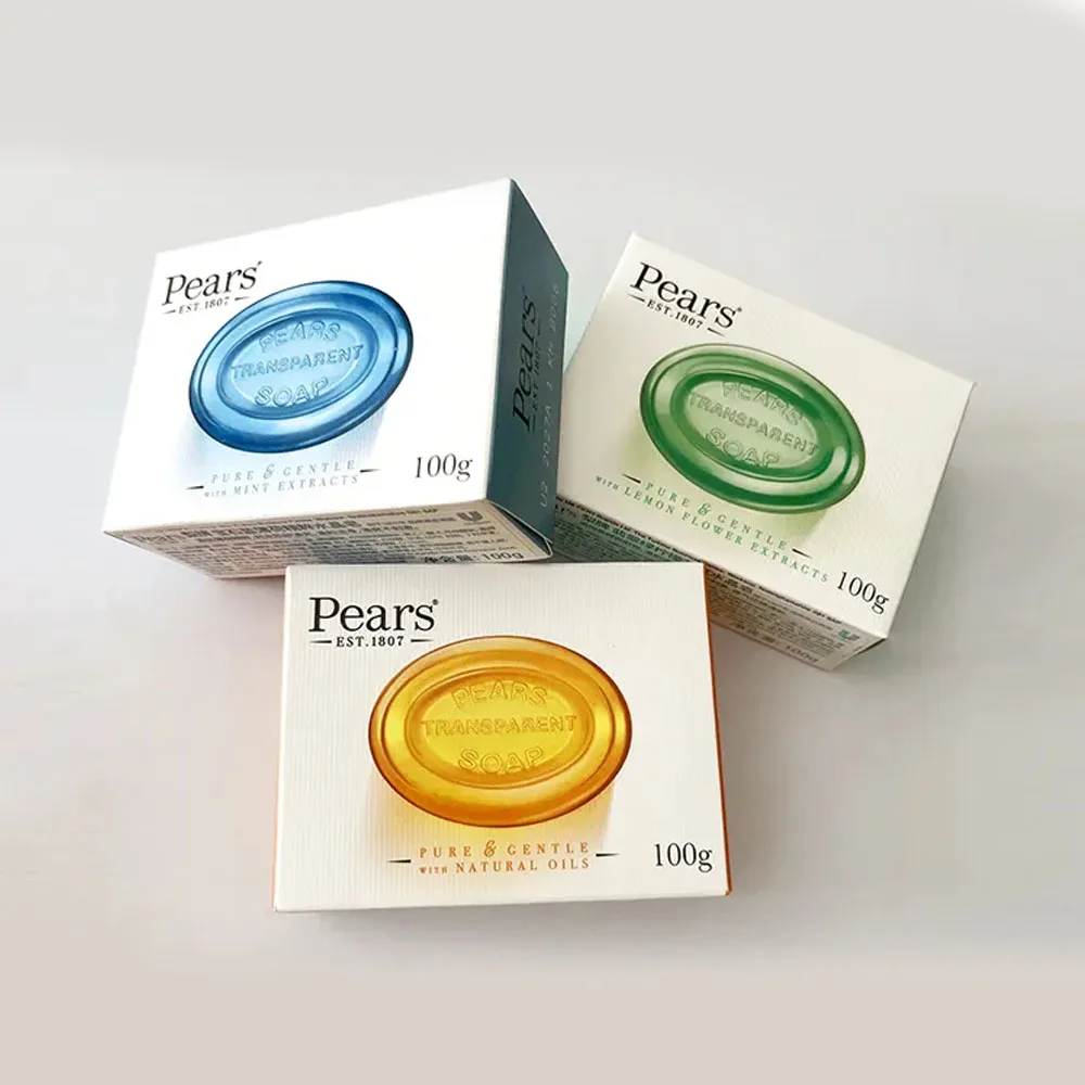 3 poires ambre Transparent pour nettoyer, une peau d'apparence saine, nettoyage doux, hydratant, huile essentielle pour le corps, cristal, 100g, pièces