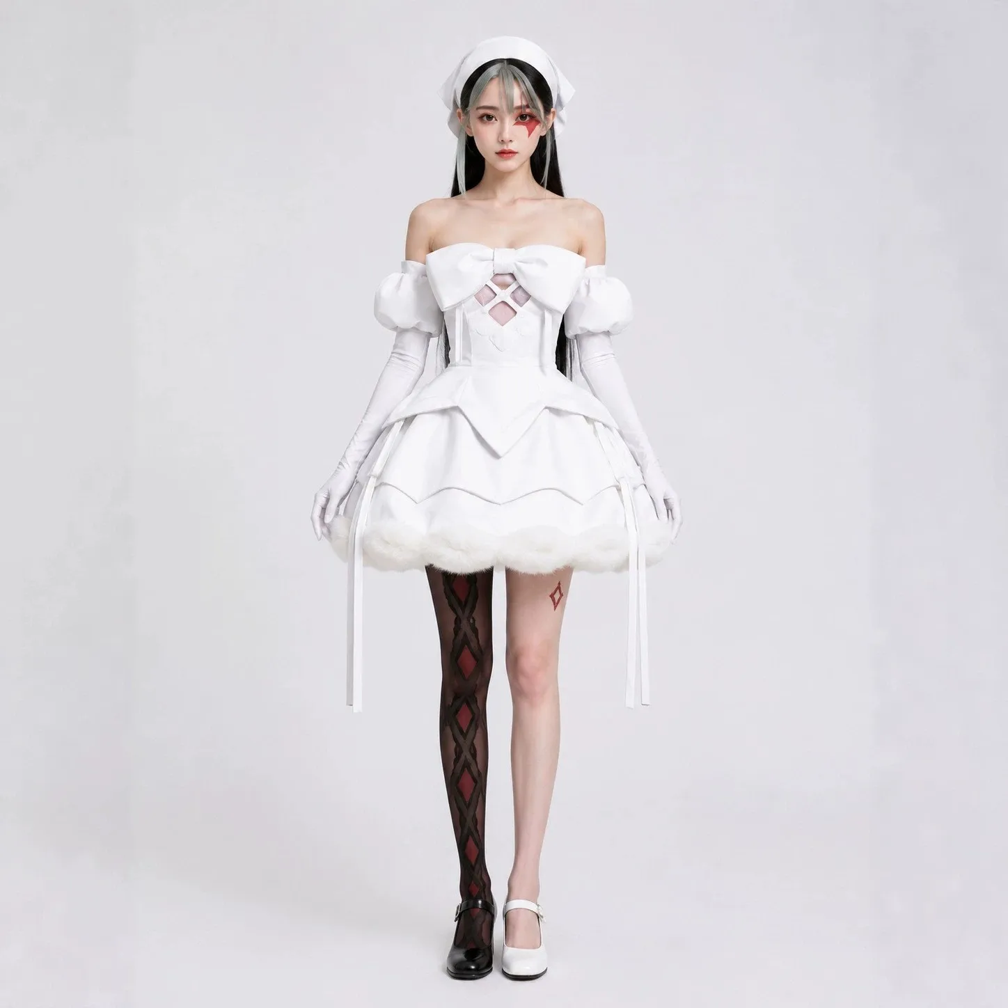 Alien Stage ZOMST Sua Mizi Cosplay Costume Wig Zombie Stage Off Shoulder Big Bo… - Image 6