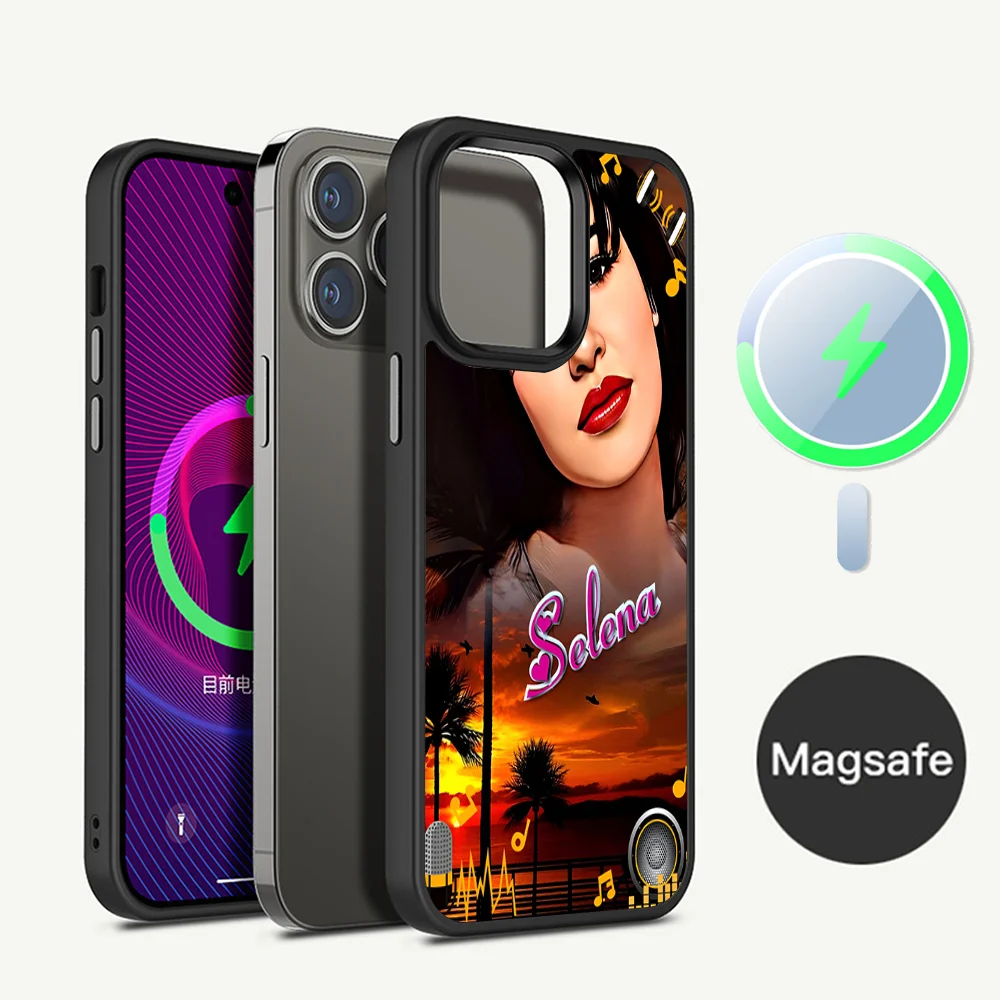 Selena Quintanilla Phone Case Magnetic Case For IPhone 16 14 13 12 11 15 Pro Max Plus For Magsafe Wireless Charge Cover