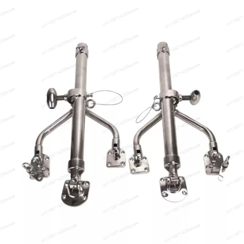 Boat Accessories Stainless Steel Outriggers Boat Rod Holder Fishing Rod Holder with Knob and Base
